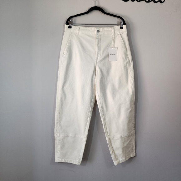 Everlane The Utility Barrel Pant in Bone Size 14 Tall NWT - Picture 4 of 13